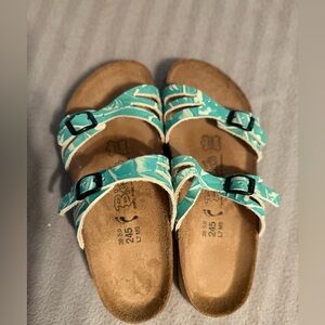 Birkenstock Aqua Patterned Sandals
